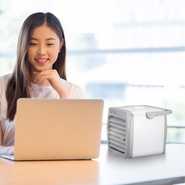 Bærbar Aircondition Mini Luftkøler USB Aircondition til Soveværelse Kontorbord