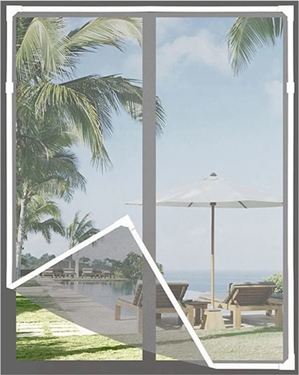 Window Fly Screen, 80 x 100 cm Mosquito Net with Magnet, Insect Screen for Windows (White)