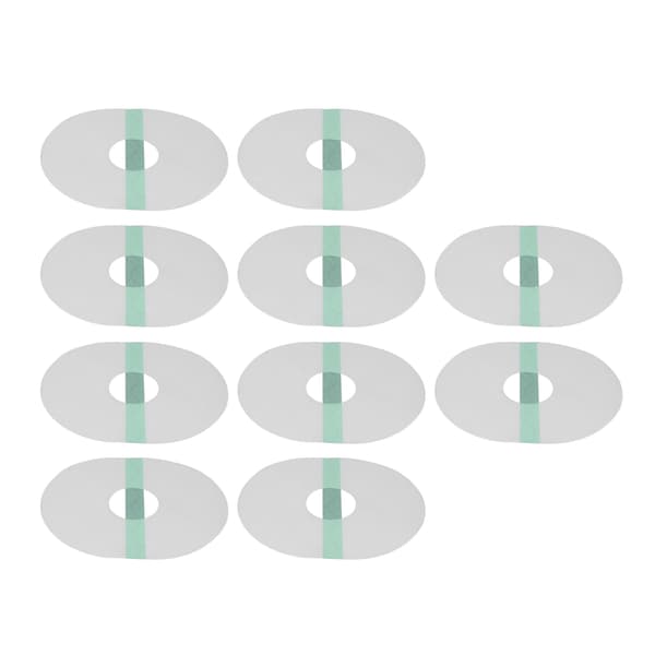10 stk. sensorbeskyttere, oval form, selvklebende, vanntette, pustende sensorlapper for dusj og turgåing