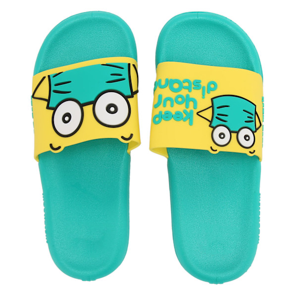 Tofflor för kvinnor PVC Anti Slip Mjuk Andas Söt Duschskor Badrumssandaler för inomhus Hem Strand Grön 40/41