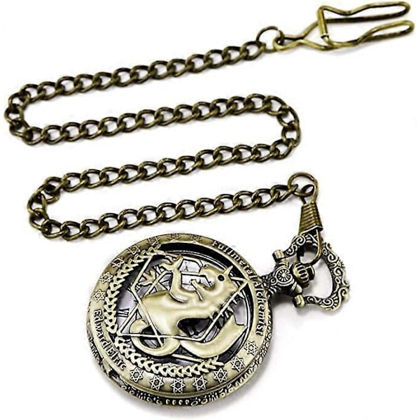 Fullmetal Alchemist Edward Elric Anime taskukello, pronssi