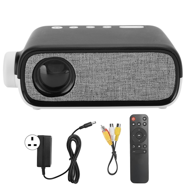 Projektor Mini Hjem Mikro Bærbar Smart LCD Display Skjerm 480 x 272 YG280 110‑240VUK Plugg