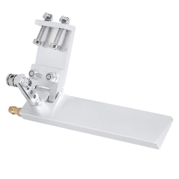 Modellfartyg Aluminiumlegering Sugvattenroder RC Båt Semi-nedsänkt Båt 95mm Silver