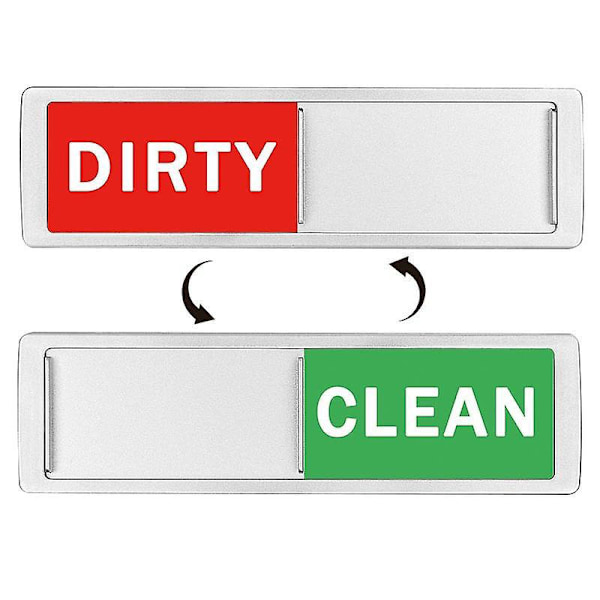 Farmhouse Clean/Dirty Oppvaskmagnet Rustikk Tre Design Lett å Lese Ikke-Ripe Sterk Magnet