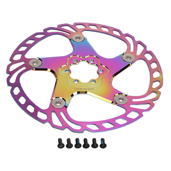 Bicycle Floating Disc Brake Rotor with 6 Bolts for Road Mountain Bike Accessories203MM