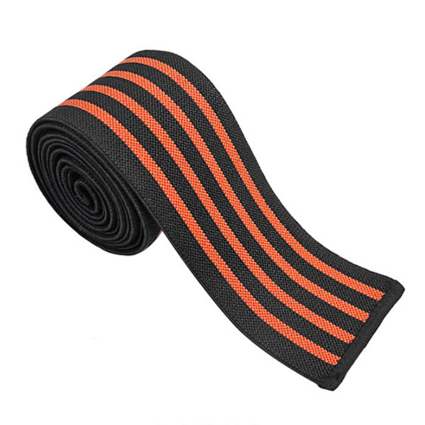 Knäskydd Elastiskt Justerbart Andningsbart Mjukt Knästöd Kompressionsbandage för Utomhussporter 3,1 X 70,9 tum Orange