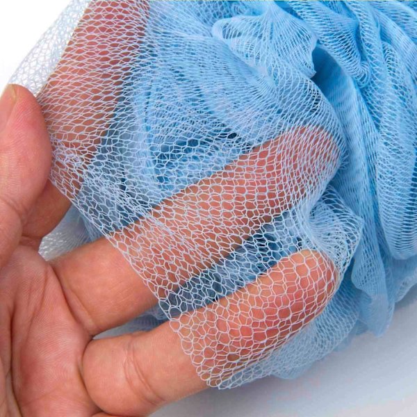 Ryggskrubber for Dusj, Trehåndtak Lang Bade Svamp Lufa Dusjbørste, Myk Nylon Mesh Ryggrenser Vasker, Kvinner & Menn Eksfolierende Luffa Puff på