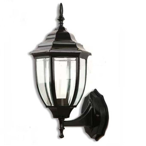 Hex Garden Wall Lamp Waterproof Outdoor Wall Light Corridor Courtyard Balcony Lamp Black