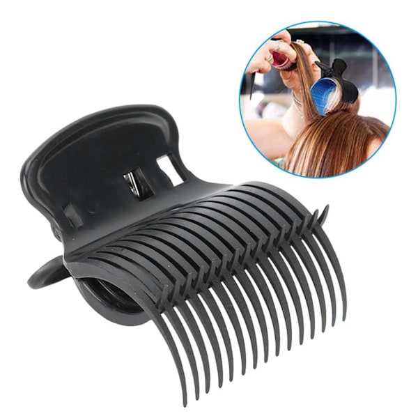 12 stk Hot Roller Clip Hårkrøller Claw Clips Erstatningsværktøj til hårstyling til kvinder piger Sort