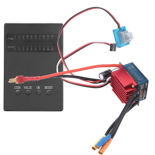 35A borstlös ESC programmeringskort elektriskt hastighetsreglage set passar för 1/14 1/16 RC bil