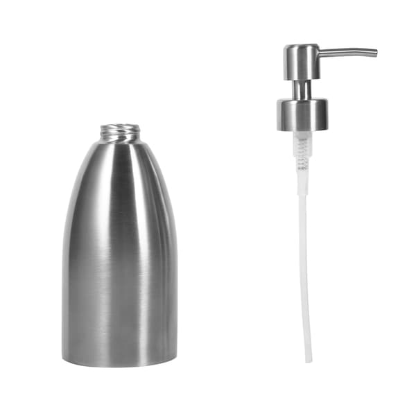 500 ml sæbedispenser i rustfrit stål, køkkenvaskarmatur, badeværelse, shampooæske, sæbebeholder