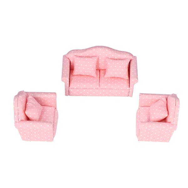 1:12 Miniature Dukkehus Sofa DIY Mini Dukkehus Sofa Møbler Legetøj Tilbehør