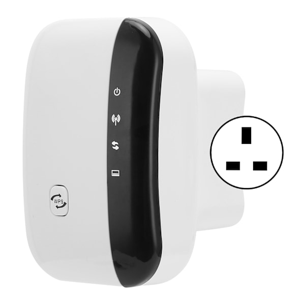 WiFi-repeater, trådløs RJ45-router/AP-tilstand, hotspot-forlænger, signalforstærker, tilbehør, UK-stik