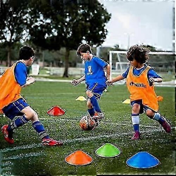 20 st Fotbollskoner Sport Runda Diskkoner Agility Träning Markörer Slumpmässig Färg
