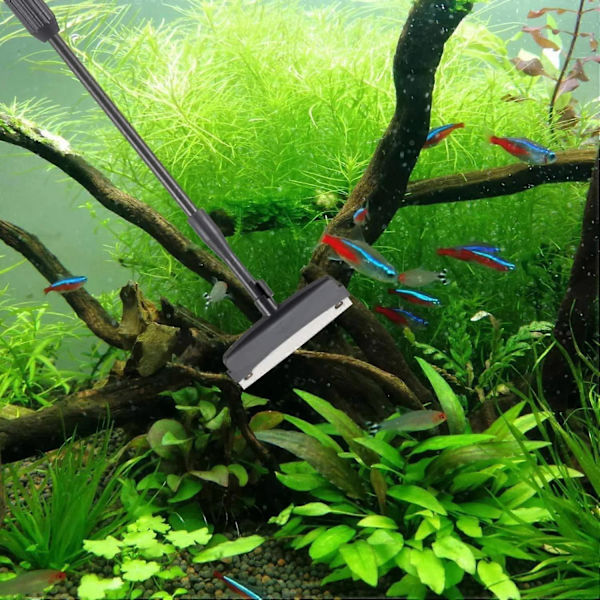 Akvarium Rengöringskit, 6 i 1 Justerbar Akvariumrengörare, Multifunktionella Akvariumtillbehör
