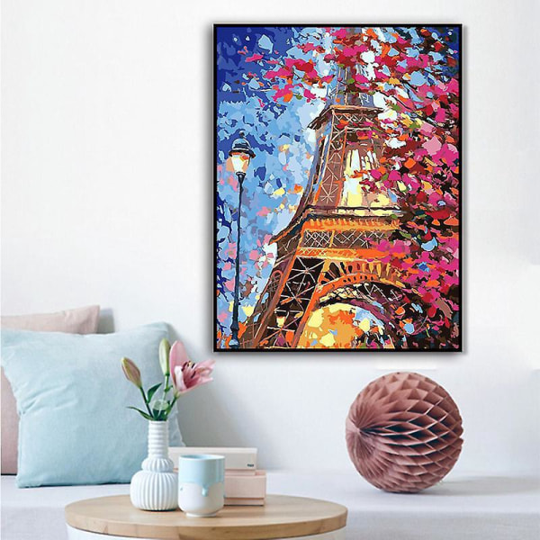 Eiffeltårnet diamantmaleriet - sæt med 2 (30*40)