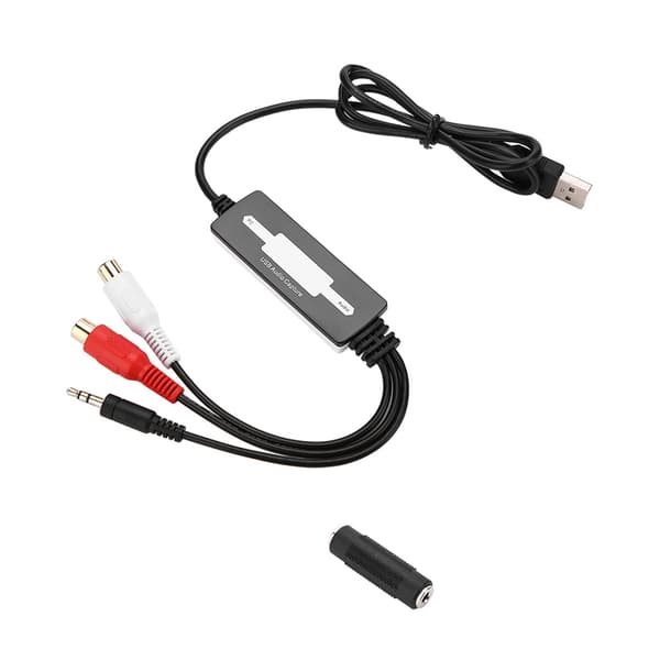 USB Audio Capture Recorder Card Konverterer Platespillere Kassetter til MP3/WAV