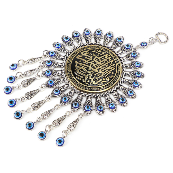 Islamisk tyrkisk blå onde øjne velsignelse Amulet Væghængende Dekor Protector Muslim
