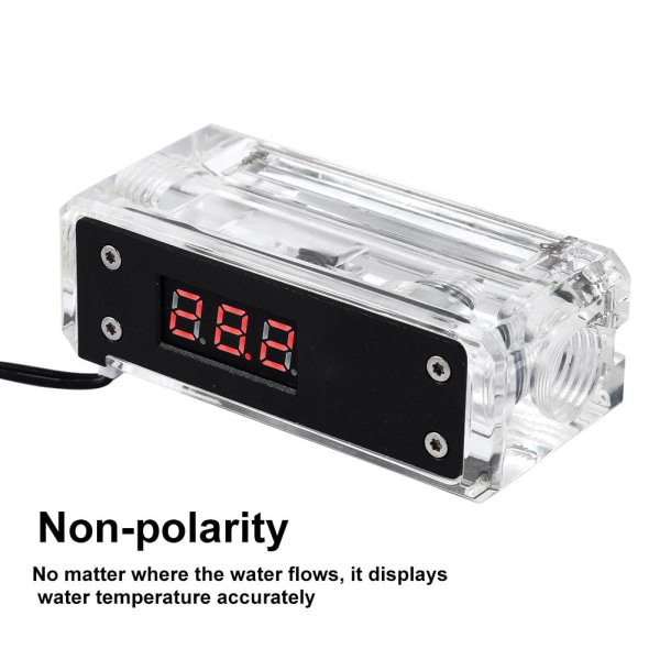 Præcis 50-100℃ digitalt vandtermometer Realtidsvandkølingstermometer rødt display