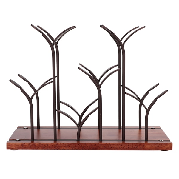 Elegant husholdningsbar 6 flasker Desktop vinstativ Holder Display Organizer Stand (bronze)