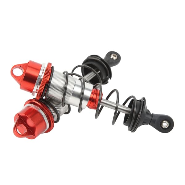 2 stk. RC Bil Støddæmper Aluminiumlegering Balancerende Kørsel Høj Elasticitet RC Front Støddæmper til ARRMA 1/7 1/8 Rød