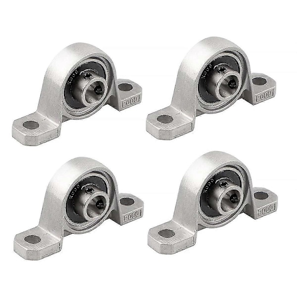 4 stk. Lagerhus Flenslager 10mm KP000 Kulelagerblokk Putelager kompatibel med Reservedel P