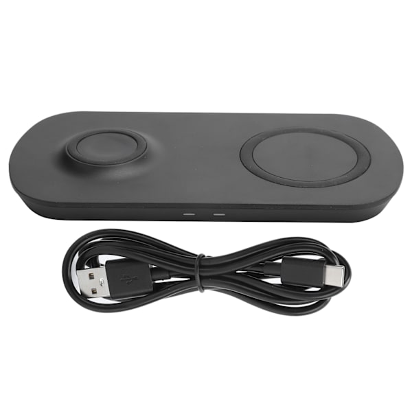 XDL‑WA08 Trådlös laddare för QI Bärbar Dubbel Snabbladdningsstation för iOS Telefon 12 11 X XS XR Klocka