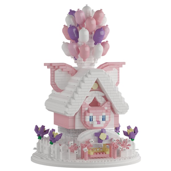 Mikrobyggeleke 3D Mini Blokker Ballong Hus Montering Leker DIY Puslespill Blokksett for Barn 3999 Brikker Type 3