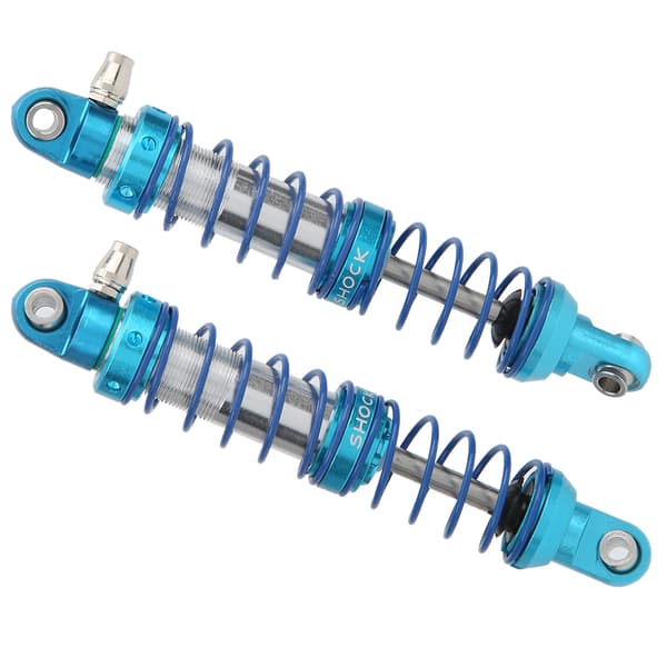2 stk. undertryksmetalstøddæmper udskiftningstilbehør, passer til 1/10 RC Crawler 80 mm