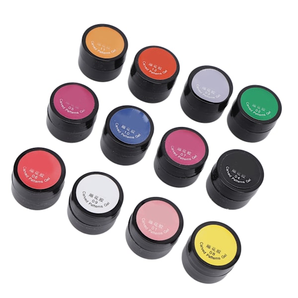 4D Nail Sculpture Gel High Pigmented Nail Carved Polish Geelimaalausliima manikyyriin Tee-se-itse Art