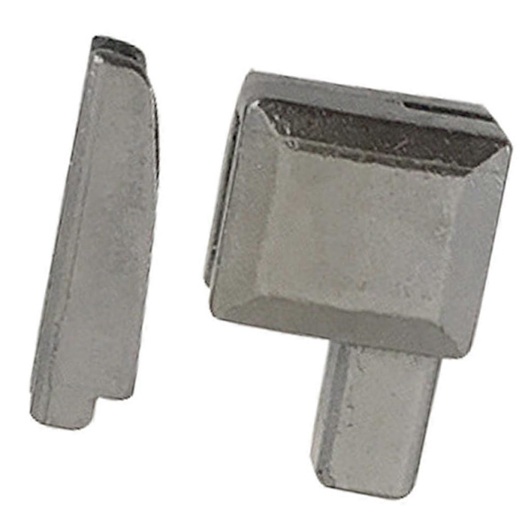 Metall Dragkedja Spärr Slider Fäste Insättningsstift Brons+Grå