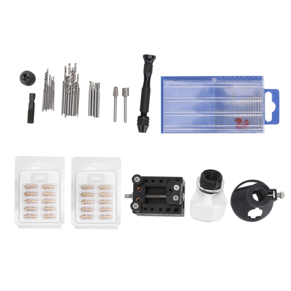 72 stk Mini Elektrisk Bore Tilbehør Chuck Gravering Cutter Positioner Drill Bits Sæt