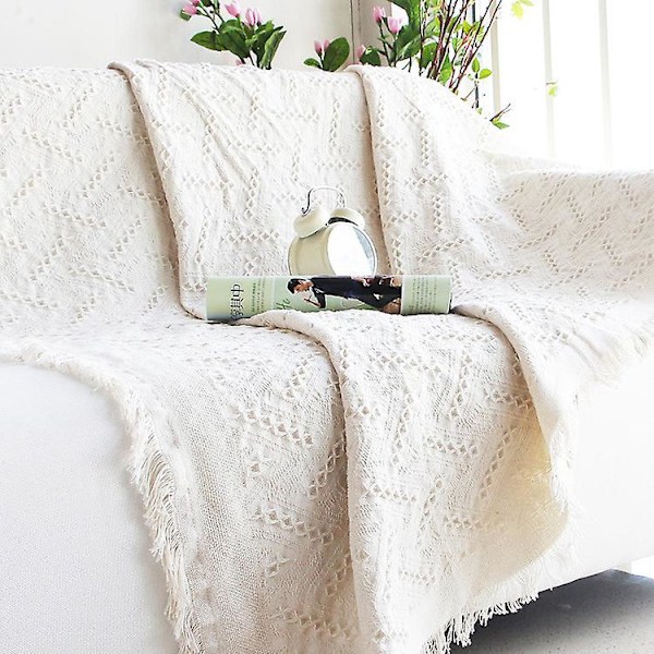 Extra stor våffelpläd 90 x 180 cm - Soffa, fåtölj och sängöverkast -