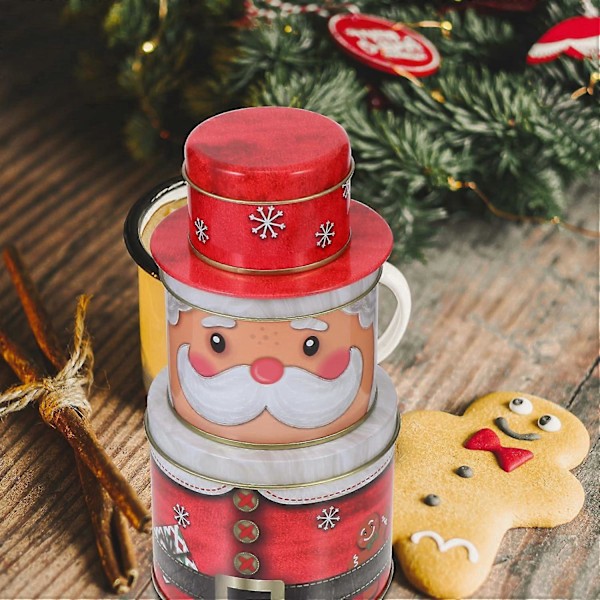 Julkakburkar Jultomte Snögubbe Renar Nötknäppare Kakburkar Julgodisburkar Kexburkar 13cm*25cm