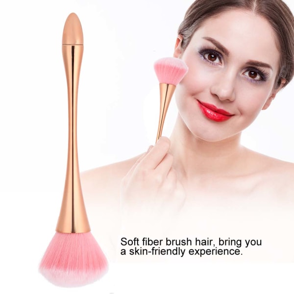 Nail Dust Brush Powder Dust Remover Nail Art Manicure Tool Stor størrelse Rose Gold