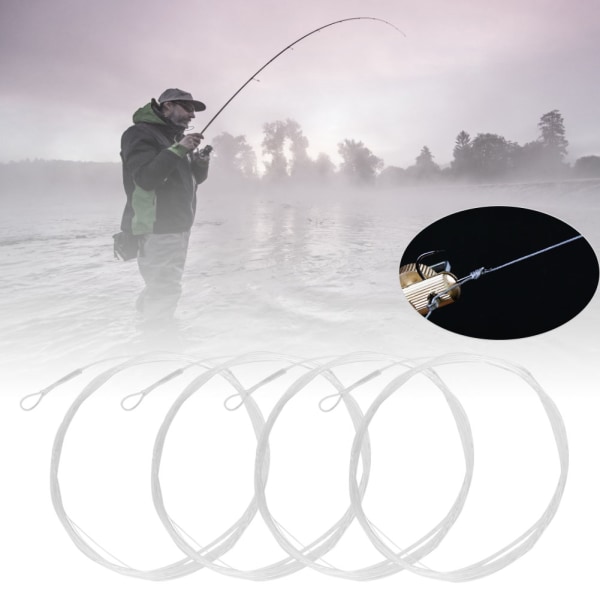 4 stk Nylon Leader Fish Line Super Stærk Højstyrke Fiskegrej Tilbehør9FT 3X