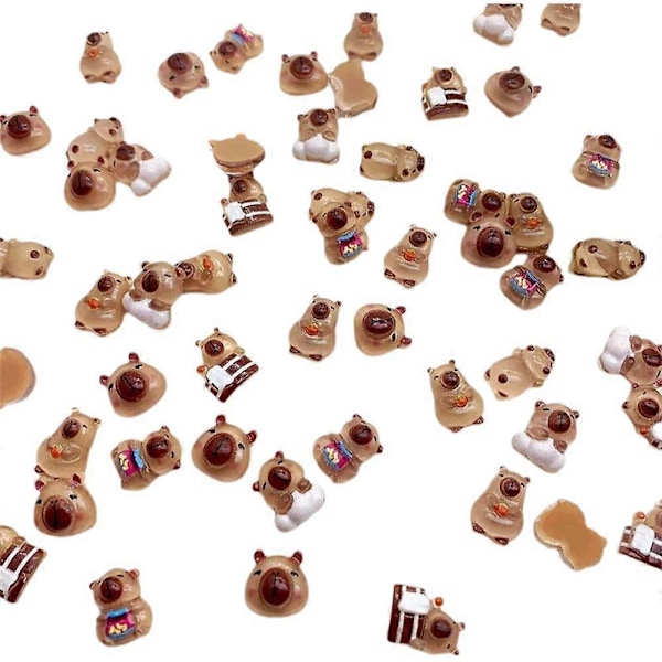 20 stk. Søde Akvatiske Delfin Neglekunst Resin Kawaii Cabochon Til Negledekorationer DIY Manicure Tilbehør 20 stk. WSP-005-20