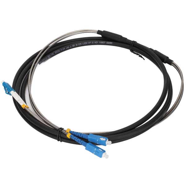Fiberoptisk kabel 3 meter SC til LC enkeltmodus pansret patchkabel for Ethernet datasenter