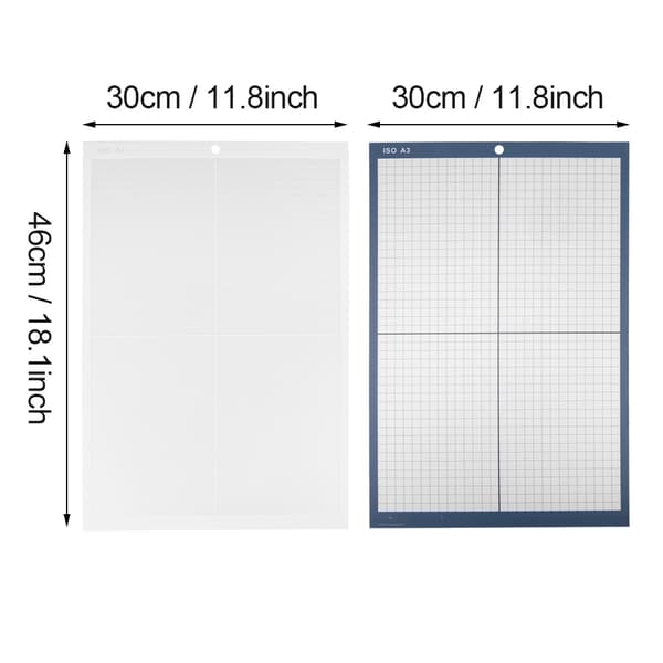 A3 18\" x 12\" Sklisikker skjærematte skjæreplate for vinylkutter plotter hvit