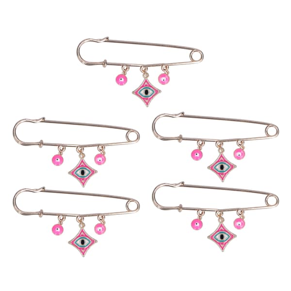 5 st strassbroscher multifunktionella utsökt utförande modedesign rosa broscher smycken för fester dagligen