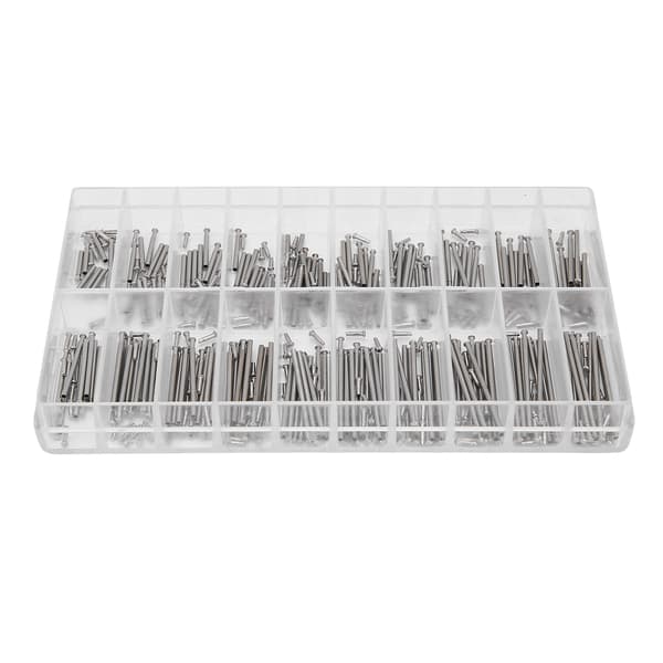 Rör Friktionsstift Tryckstänger Stift Nitar Ändar för Klockarmband Spännen Remmar Tjocklek 1,2 mm
