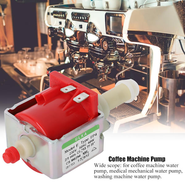 Kahvinkeittimen espressopumpun vesipumppu, lääketieteellinen laite, sähkömagneettiset pumput, EU-pistoke 230V (EAP4)