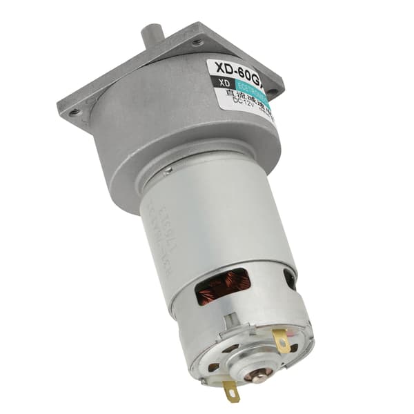 35W Micro DC metalgearmotor hastighedsjusterbar CW/CCW (12V 5rpm)
