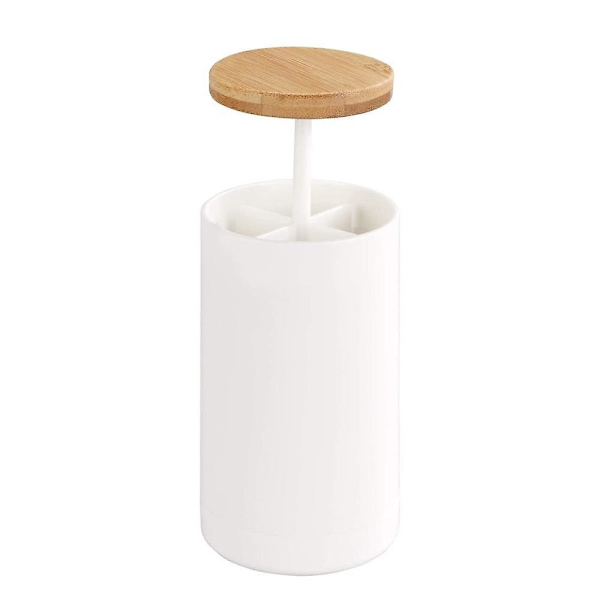 Dispenser til bomuldspinde - Dispenser af hvid polystyren, 6 x 11,5 x 6 cm