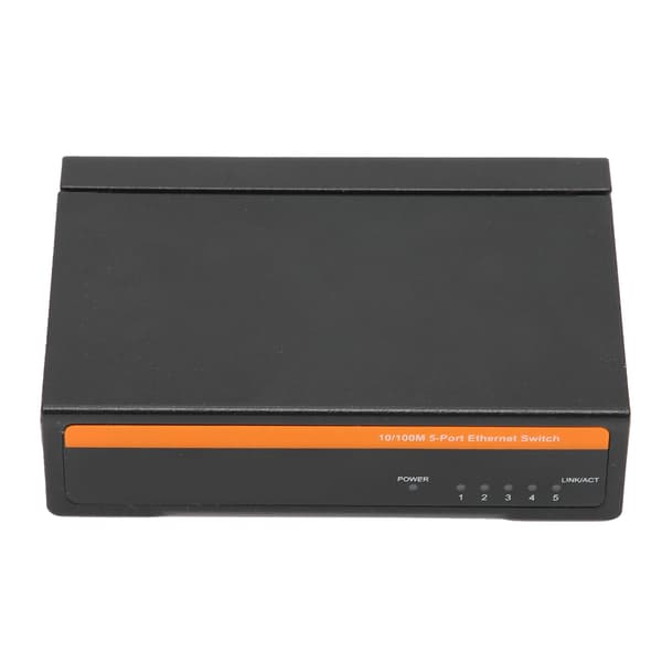 5-ports Ethernet Fiber Switch 100M TBCS4005E Plug Play Stabil Robust Computer Netværksswitch 100-240V (AU-stik)