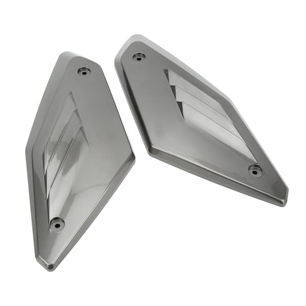 2 STK Motorsykkel Sidepanel Luftinntaksdeksel Beskyttelse Erstatning for CB650R 2019 2020 2021 Grå