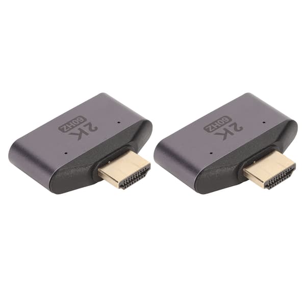 HD Multimedia Interface 1 til 2 Adapter Han til Dobbelt Hun 2K 60Hz Video Splitter med Indikatorlys 2 stk.