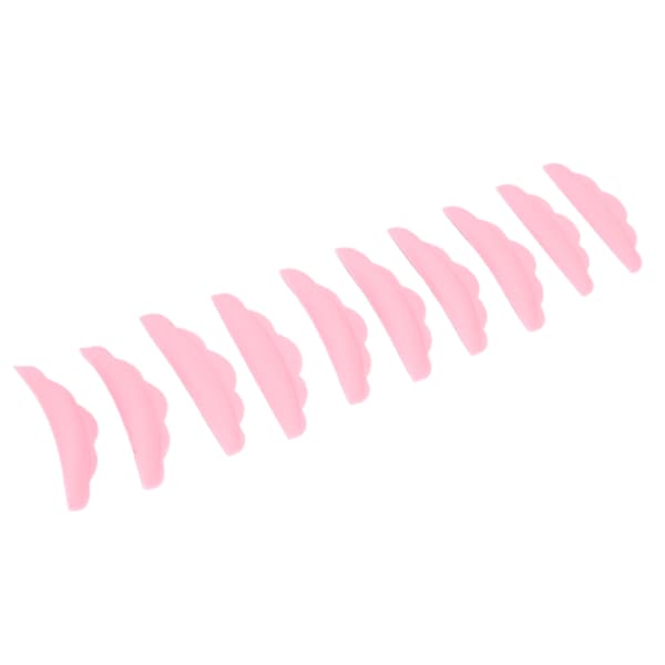 5 par øjenvippe permanent beskyttelsespude silikone genanvendelig vippeløft pude sæt makeup værktøj pink