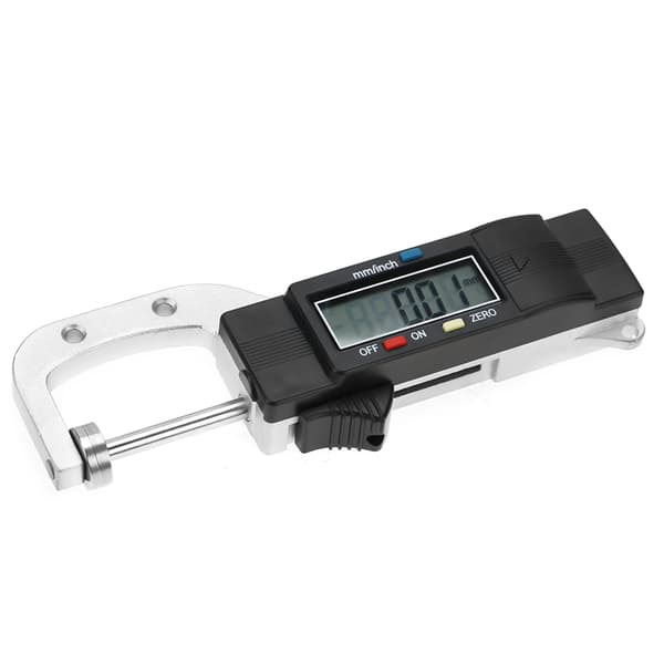 Horisontal Elektronisk Digital Display Tykkelsesmåler Skyvelære Måleverktøy 0-25mm