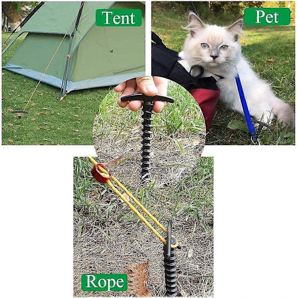 Tältpinnar i stål, 10-pack, 14,5 cm tältpinnar i plast för camping, presenningar